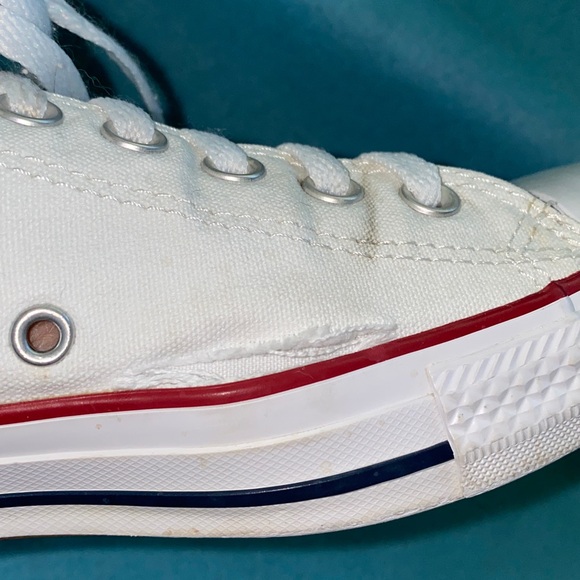 CONVERSE Chuck Taylor All Star low top unisex white flawed men’s 10 women’s 12 - Picture 12 of 12